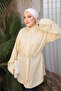 Yellow Waist-Tie Striped Loose-Fit Shirt - 4