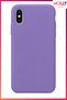 Lilac Liquid Inside Velvet Matte Silicone Case for iPhone XS Max