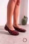 Scarlet |   Women's Non-Slip Sole Lightweight Rubber Floral Patterned Village Garden Shoes - 2