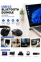 محول USB إلى بلوتوث متوافق مع الكمبيوتر المحمول/الكمبيوتر الشخصي/وحدة التحكم بالألعاب/التلفزيون الذكي، محول USB إلى بلوتوث يعمل بتقنية التوصيل والتشغيل - 2
