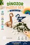 3-Piece Dinosaur Puzzle Toy Set – Educational and Developmental Puzzle Toy for Children |   Montessori Find-And-Place Puzzle 3+ Years Old |   Fine Motor Skills Development and Hand-Eye Coordination Toy