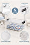 5Lt Elora Lockable Lid Box - Powder Tablet Detergent Organizer Multi-Purpose Bathroom Organizer Transparent - 3