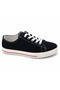 Men's Black Canvas Sneaker Casual Sports Shoes – Lace-Up Comfortable Walking and Daily Use Shoes - 2