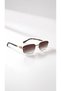 Lily Women's Rectangular Sunglasses, Uv Protection, Retro Vintage Design, Stylish Premium Glasses with Gold Detail - 6