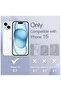 iPhone 15 Liquid Silicone Case - Slim Fit Soft Touch Protective Cover with Microfiber Lining & Camera Protection - 2