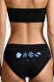 Women's Lycra Bamboo Slip 3-Pack Soleil Intimates Printed Black – Breathable Fabric, Soft Touch - 4