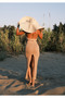 Cross-Neck Knitwear Dress with Front Tie - 6