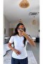 White Original Zr Buttoned Ribbed Tshirt - 3