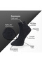 Pure Bamboo Summer Men's Half-Toe Flat Short Socks Seamless Premium Gift Boxed 7-Piece Softaura Series L5952Aznp - 2