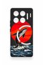 Infinix Gt 20 Pro Compatible Red Sun Whale Pattern Silicone Case - 2