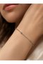 Women's Steel Ball Detailed Adjustable Chain Bracelet – Minimal Silver Bracelet - 3