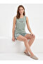 100% Combed Cotton Women's Japanese Style Sheep Pattern Shorts Set - 3