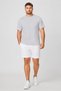 Men Sportswear Fit Short Sleeve Training T-shirt, Light Grey - 4
