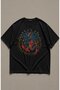 Oversize Superhero Spider Printed T-Shirt, Unisex Spider-Themed Kids' T-Shirt