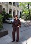 Tencel Fabric Gold Buttoned Bat Sleeve Suit - 2