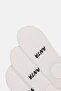 Kids Boy 3 Pairs Brand Logo Invisible Socks, White - 3