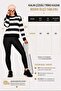 Women's Thick Striped Crew Neck Crop Knit Sweater - 4