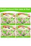 5PCS Kids Table and Chair Set - Stylish, Practical, Good Quality, Affordable, and Plastic + MDF Construction - 8