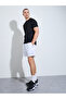 Men Black Short Raglan Sleeves Muscle Fit Running T-Shirt - 2