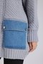 Women's knitwear denim fabric detailed design jacket cardigan - 7
