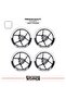 Honda Dio Wheel Rim Strip – Half Rim Cover & Dio Lettering Sticker Set - 2