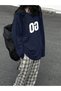 Women's Navy Blue GO Printed Oversize Sweatshirt