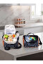 Primary School Orthopedic Waterproof 3-Compartment Nutritional Backpack for Boys with Water Bottle - 4