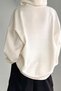 Women's White Spectacular Printed Hooded Hoodie Sweatshirt - 4