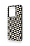 Vivo Y35 Compatible Flower Motif Checkered Pattern Silicone Case - 4