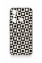Infinix Hot 20I Compatible Flower Motif Checkered Pattern Silicone Case - 2