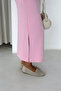 Basic Slit Dress Pink - 5
