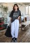 Women's Smoked Raw 1971 Printed Oversize T-Shirt - 6