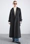 Reglan Sleeve Epaulettes and Cape Detailed Water Repellent Trench Coat Black 6881 - 4