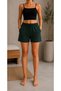 Women's Elastic Waist Linen Shorts - 5
