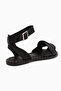 Juliette Genuine Leather Black Women's Sandals - 4