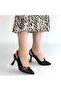 Jedda Black Leather Heeled Shoes - 4