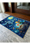 Non-Slip Sole Positive Energy Themed Washable Door Front-Bathroom Mat 40X60 cm