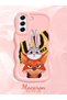 Samsung Galaxy S21 Fe Compatible Case Camera Protector Pink Silicone Couple Phone Case Rabbit Pattern - 2