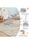 1 Box Wide Back Folding Children's Table and Chair Set - Durable, Space-Saving, Easy to Fold, Comfortable, Portable - 6