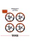 Ktm Duke 250 Wheel Rim Strip – Half Rim Cover & Duke 250 Lettering Sticker Set - 2