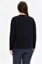 Basic Women's Blouse with Metal Ring Detail - 7