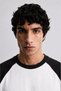 Reglan Kol Blok Renkli Oversize Tişört - 4