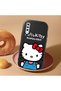 Samsung Galaxy A50S Compatible Case with Camera Protection Black Silicone Couple Phone Case with Kitty Pattern - 2