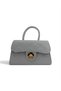Shiny Quilted Mini Bag – Lining Detail – Women's Hand and Shoulder Bag with Chain Strap (19X12 cm) - 4