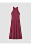 Original V-Neck A-Line Modal Blend Dress - 7