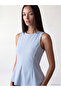 Original Oval Neck Peplum Blouse - 3