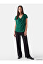 Original Draped Collar Blouse - 2