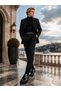 Fv003 Men's Black Genuine Leather Laceless Loafer Eva Sole - Full Fit - 8