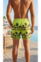 Men's Swim Shorts with Zipper Pockets and Mesh Lining, Quick Drying, Premium - 3