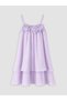 Trendlucky Rose Detailed Layered Girl's Dress with Difference - 2